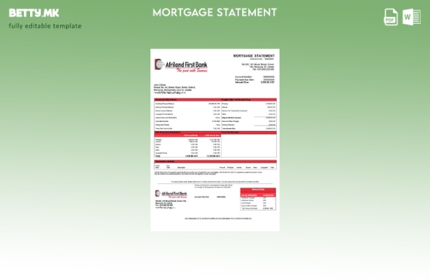 модерен стил Либерија Африланд Извештај за хипотека на Првата банка Либерија Шаб